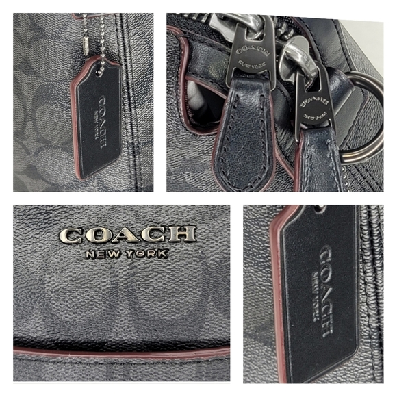 Coach Signature Laptop Bag Designer Breefcase NWT - Picture 5 of 13